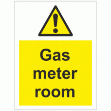 Gas meter room sign