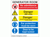 Generator Room Sign