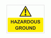 Hazardous ground sign