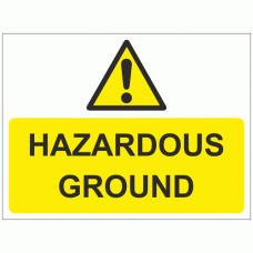 Hazardous ground sign