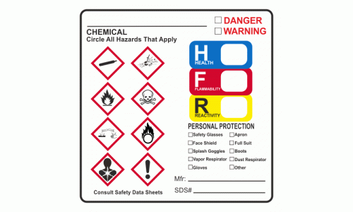 HMIS Safety Labels