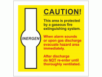 INERGEN CAUTION! This area is protect...