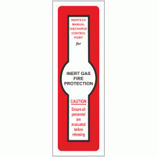 Inert Gas Fire Protection Sign