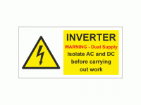 INVERTER Warning - Dual Supply Isolat...