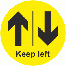 Keep Left Anti-Slip Floor Sticker