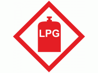 LPG Sticker for Caravans & Motorhomes