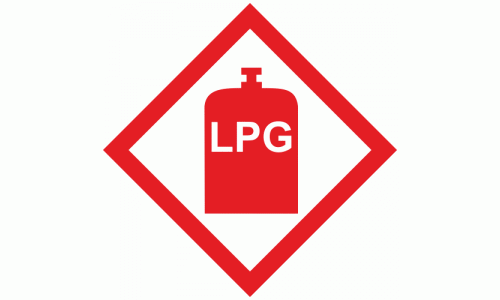 LPG Sticker for Caravans & Motorhomes