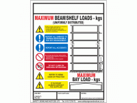 Maximum Beam Shelf Loads Sign