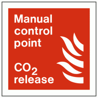Manual Control Point CO2 Release Sign