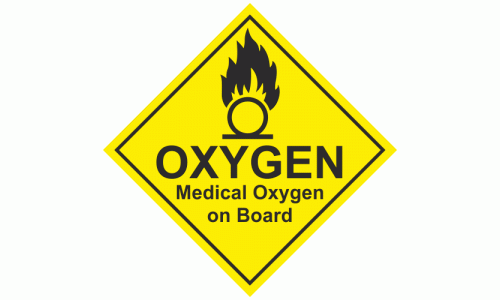 Oxygen Medical Oxygen on Board Sign