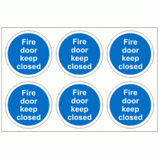 Fire Door Keep Closed Stickers