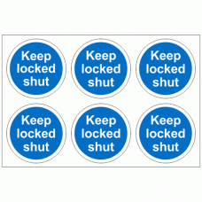 Keep Locked Shut Stickers
