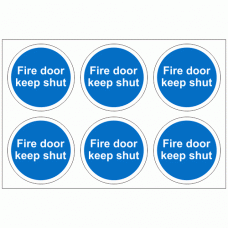 Fire Door Keep Shut Stickers
