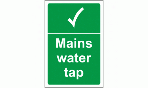 Mains Water Tap Sign