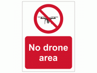 No Drone Area Sign