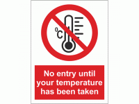 No entry until your temperature has b...