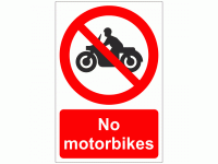No motorbikes sign