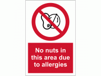 No nuts in this area due to allergies...