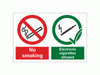 No smoking Electronic cigarettes allo...