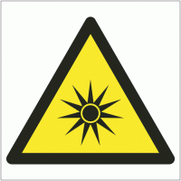 Optical Radiation Hazard Symbol Sign