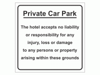 Private Car Park - The hotel accepts ...