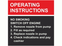 Petrol Pump Operating Instructions