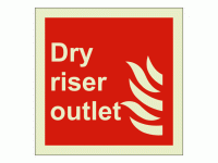 Dry riser outlet sign Rigid Photolumi...