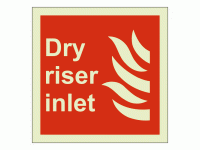 Dry riser inlet sign Rigid Photolumin...