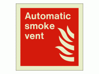 Automatic smoke vent sign Rigid Photo...