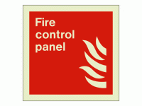 Fire control panel sign Rigid Photolu...