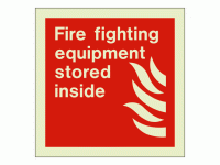 Fire fighting equipment stored inside...