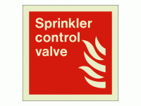 Sprinkler control valve sign Rigid Ph...