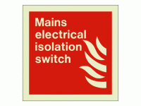Mains electrical isolation switch sig...
