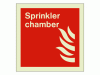 Sprinkler chamber sign Rigid Photolum...