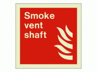 Smoke vent shaft sign Rigid Photolumi...