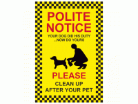 Polite Notice - Your dog did his duty...