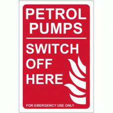 Petrol Pumps Switch OF Here Sign