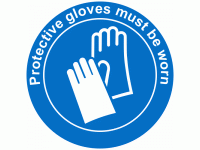 Protective Gloves Must Be Worn Social...