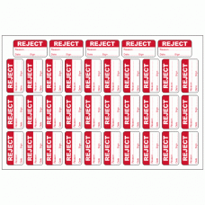 Reject Sticker - Quality Control Labels