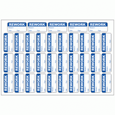 Rework Sticker - Quality Control Labels
