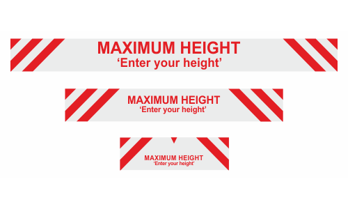 Max height enter your own text sign