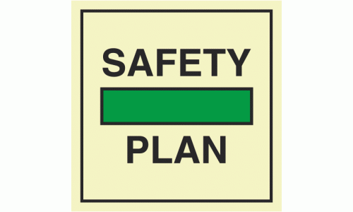 IMO - Fire Control Symbols Photoluminescent Sign Safety Plan Sign 