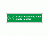 Social distancing rules apply in-stor...