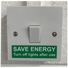 Save Energy Turn Lights off After Use Stickers