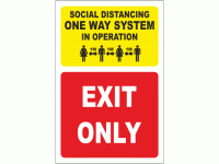 Social Distancing One Way System in O...