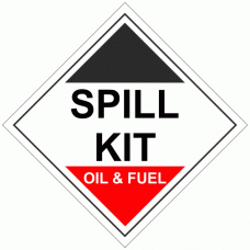 Spill Kit Oil & Fuel Sign