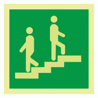 Stairs Photoluminescent IMO Safety Sign
