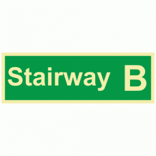 Stairway B Wayfinding Sign 