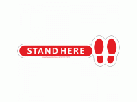 Stand Here Footprint Anti-Slip Floor ...
