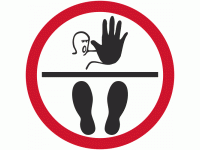 STOP Safe Distance Anti Slip Floor Ma...